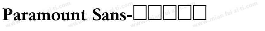Paramount Sans字体转换
